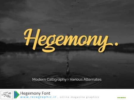 دانلود فونت انگلیسی – Hegemony Font